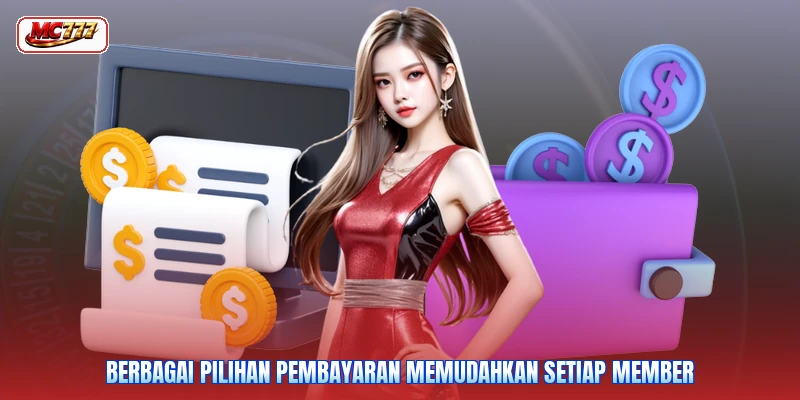 Berbagai pilihan pembayaran memudahkan setiap member