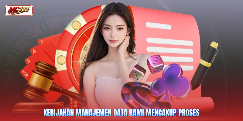 Kebijakan manajemen data kami mencakup proses