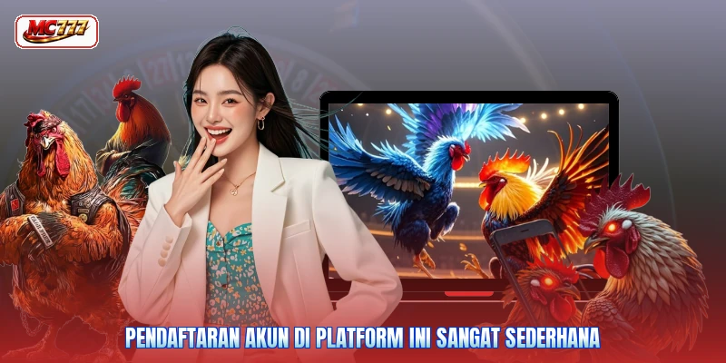 Pendaftaran akun di platform ini sangat sederhana