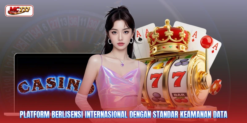 Platform berlisensi internasional dengan standar keamanan data