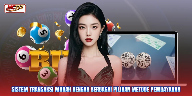 Sistem transaksi mudah dengan berbagai pilihan metode pembayaran